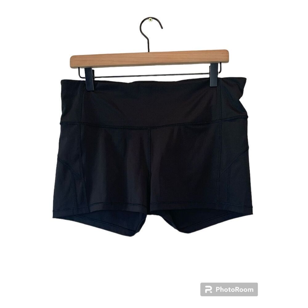 Athleta Ultimate Run Shortie Solid Black Size XL